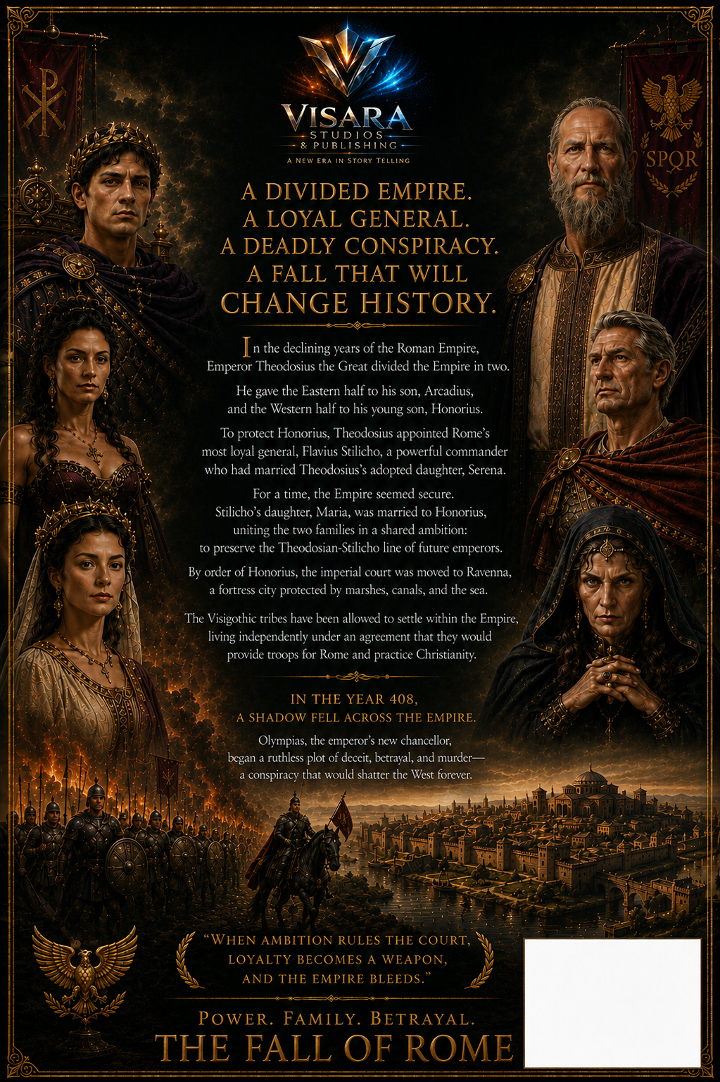 THE FALL OF ROME Book IV The Trilogy of ALARIC Volume I back cover
